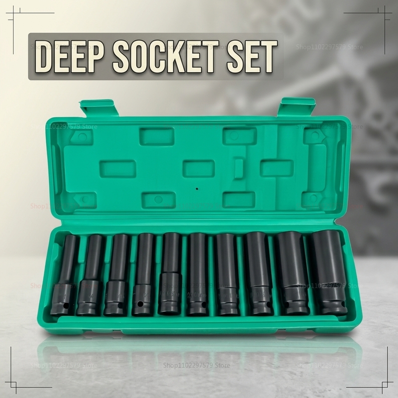 10pcs Socket Wrench Set 8-24mm - Hand Tools In Workshop review and price