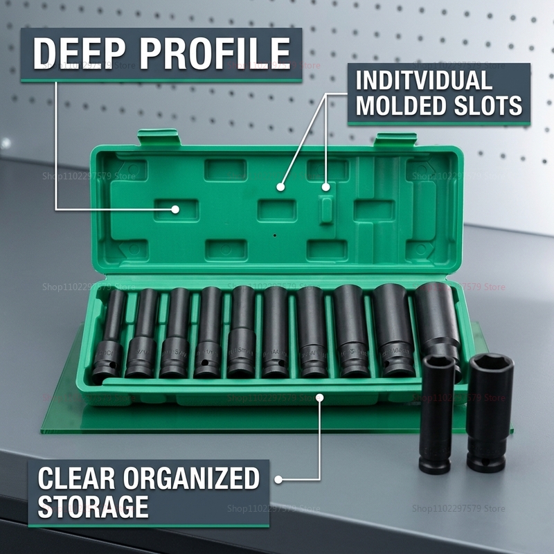 10pcs Socket Wrench Set 8-24mm - Hand Tools In Workshop review and price