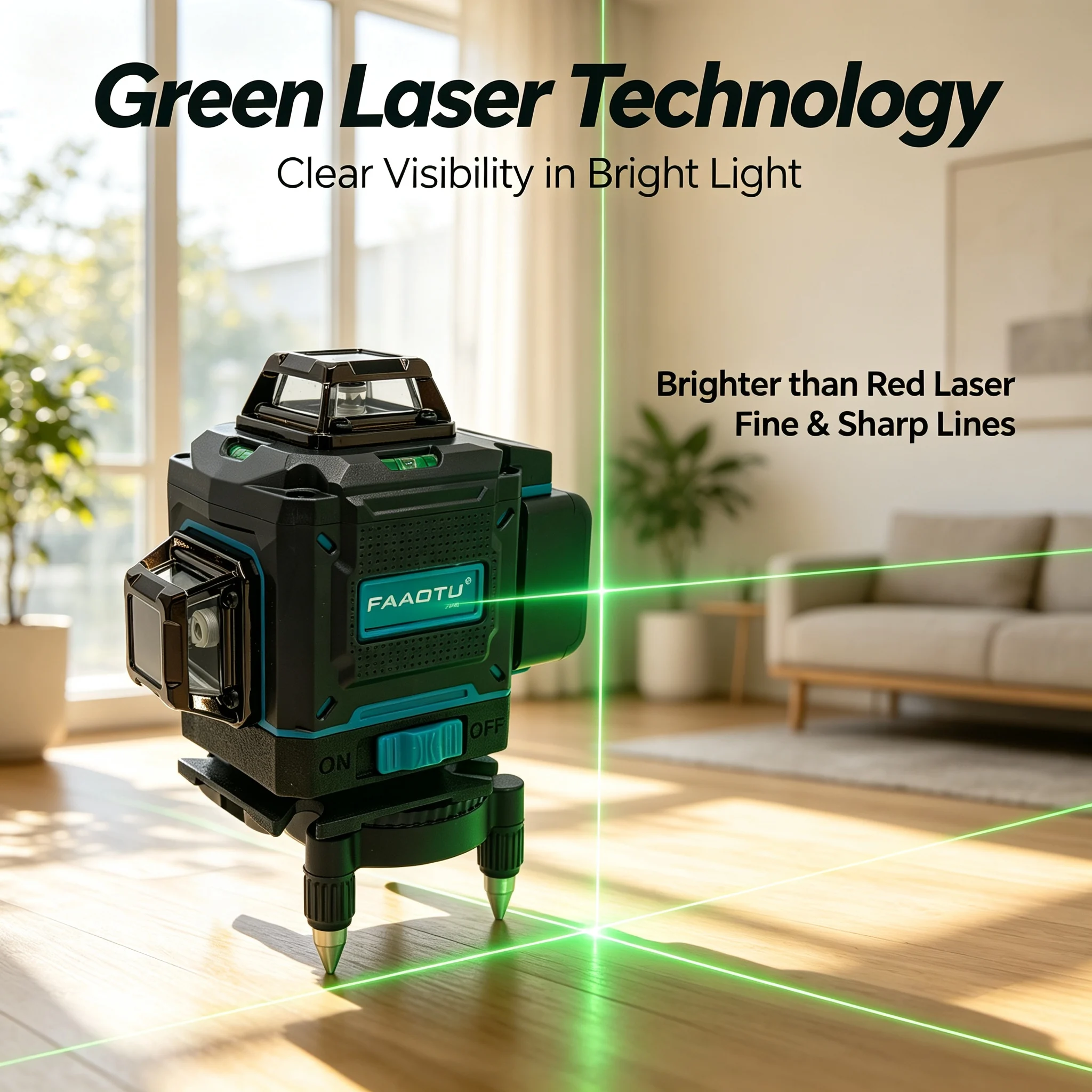 FAAOTU 4D 16-Line 360° Laser L - Spirit Level review and price