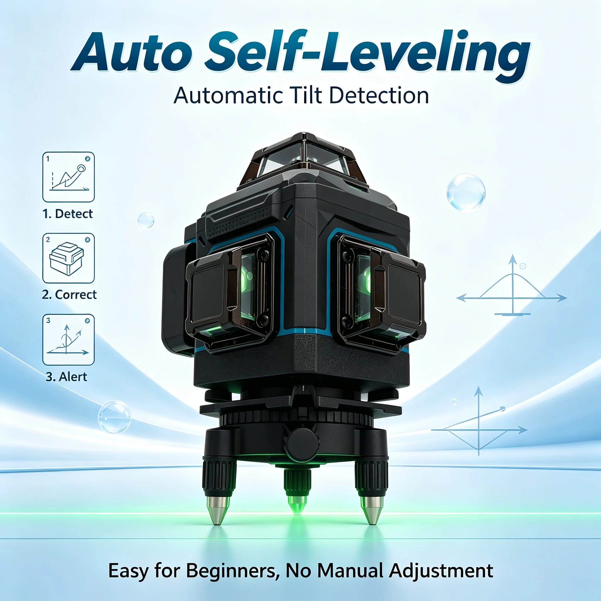 FAAOTU 4D 16-Line 360° Laser L - Spirit Level review and price