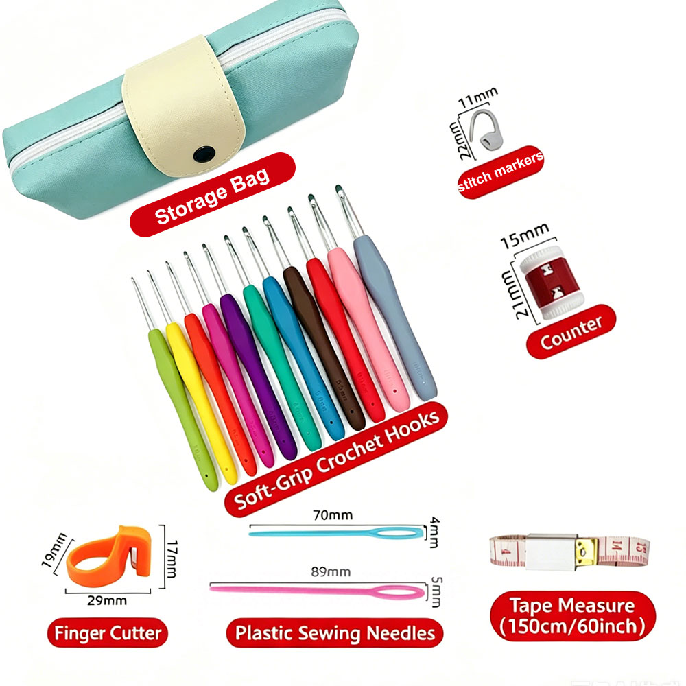 37pcs Crochet Hooks Kits with  - Tool Bag review and price